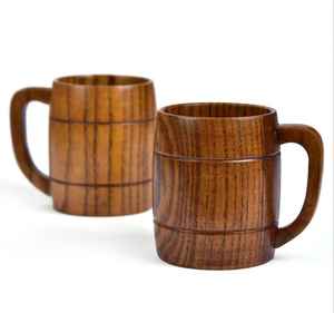 Tasse à café en bois naturel faite à la main écologique avec poignée sculptée pour les amateurs de café au prix de gros par CRAFT ZONE EXPORT - Product Image 2