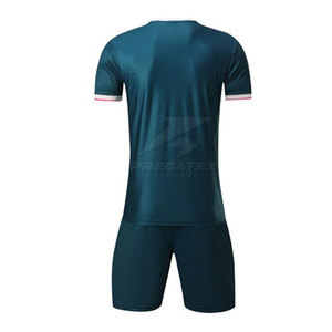 Uniformes de Fútbol Ligeros y Transpirables 100% Poliéster al por Mayor, Servicio OEM para Entrenamiento de Fútbol con Mangas Cortas - Product Image 2