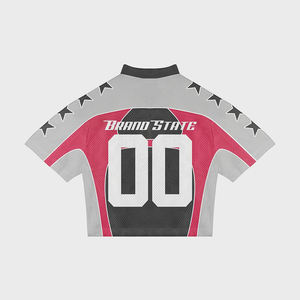 Custom Oversized Polyester <b>Retro</b> Soccer Jersey Sublimation Boxy Streetwear Mesh American Jersey <b>Football</b> - Product Image 6