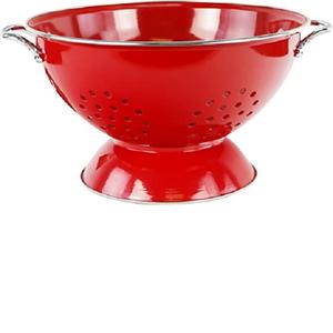 Passoire en métal à petit trou en forme de cœur, passoire de cuisine rouge pour laver les Fruits, les légumes, les pâtes et le riz - Product Image 6