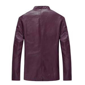Veste en cuir pour homme, veste en cuir vintage pour moto, confortable pour la conduite, mode de rue - Product Image 3