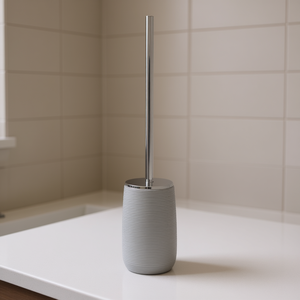 Porte-brosse WC autoportant Gedy (10x45.7cm) Gemini Gris Chrome GM33 08 Catégorie de produit Porte-brosses WC - Product Image 3