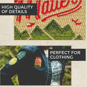 แผ่นผ้าพีวีซีสำหรับเย็บปักถักร้อยแผ่นผ้าคอตตอนคุณภาพสูงงานปักสั่งทำ - Product Image 3