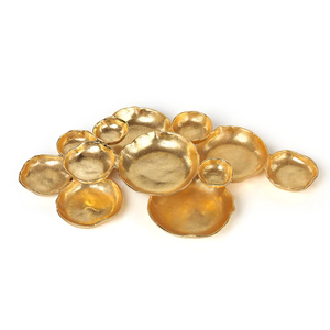 Vaisselle en aluminium argenté à 4 bols de haute qualité plat de service multi-compartiments pour mariages et hôtels bol de décoration - Product Image 5