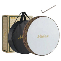 Têtes de tambour en papier huilé double couche Midex BR-710, chambre en fibre de carbone, portable, durable, fait main, sonorité variée, sangle réglable, étui