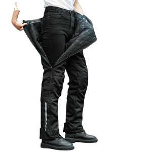 Pantalon de jogging en molleton de coton tendance coupe droite Pantalon d'hiver Déverrouillage rapide pour unisexe Pantalon imperméable anti-chute - Product Image 3