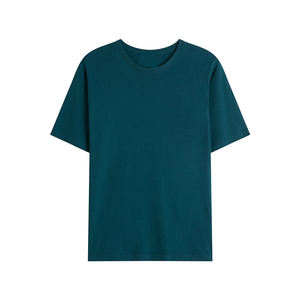 T-shirt unisexe en jersey 100 % coton, écologique, respirant, décontracté, pour homme, motif uni personnalisé, tissu tricoté, 220 grammes, vêtements de sport - Product Image 3