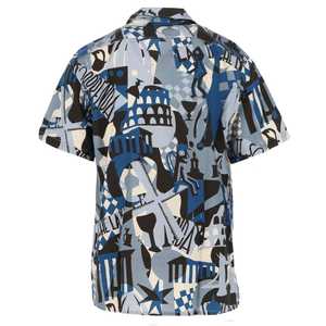 เสื้อเชิ้ตผ้าซาตินแขนสั้นสำหรับผู้ชายเสื้อชายหาดแบบลำลองกระดุมสองแถวระบายอากาศได้ดีเป็นมิตรต่อสิ่งแวดล้อมสำหรับฤดูร้อน - Product Image 2