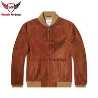 Chaqueta de Motero de Gamuza de Invierno de Lujo, Resistente al Viento, Transpirable, con Artesanía Exquisita para la Moda Masculina