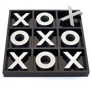 Elegant Decorative Tic Tac Toe <b>Board</b> <b>Game</b> <b>for</b> Contemporary Living Room <b>Table</b> Styling - Product Image 2