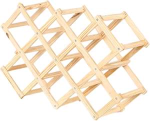 Wooden Wine Bottle Holders for Creative Practical <b>Collapsible</b> Living Room Decorative Cabinet Red Wine Display Storage St Wood - Product Image 4