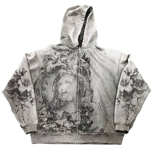 ชุดวอร์มกางเกงวอร์มทรงถุงมีฮู้ดสำหรับผู้ชายชุดวอร์ม450 500gsm ออกแบบได้ตามต้องการ - Product Image 2