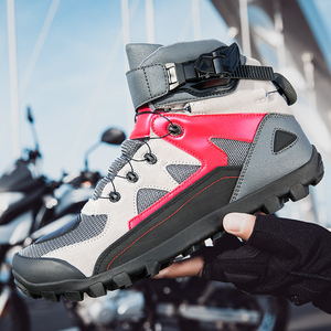 Chaussures de course en cuir pour moto professionnelles, respirantes, de haute qualité, logo personnalisé, bottes de course tendance, prix bas - Product Image 2