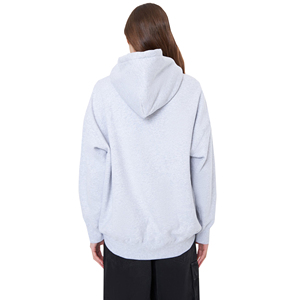 Sweat-shirt à capuche décontracté personnalisé par le fabricant, lourd, surdimensionné, épaules tombantes, pour femme, hiver, logo frontal, écologique, 100% - Product Image 4