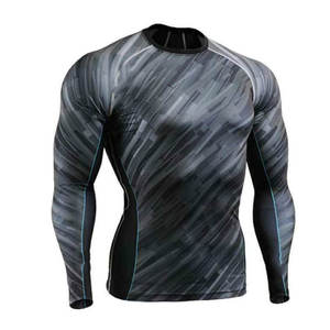 Camiseta de Compresión Personalizada con Logotipo para Hombre, para Correr, Entrenar y Soporte Muscular, Spandex/Poliéster, Antibacteriana, Transpirable, Ropa Deportiva - Product Image 4