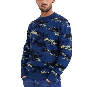 Sudadera de Hombre de Corte Regular con Gráfico de Letras Bordadas, Manga Larga, Cuello Redondo, Tinte Liso para la Temporada de Invierno - Product Image 1