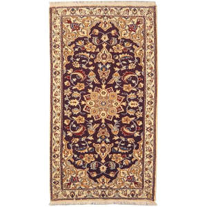 Tapis persan Nain unique en son genre, 3'10 x 1'11 - Product Image 1