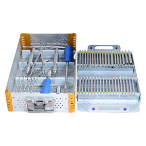 Caja de Almacenamiento de Instrumentos Quirúrgicos de Acero Inoxidable Ortopédico de Grado Quirúrgico, Autoclavable, Vacía, para Fragmentos Grandes - Product Image 1