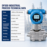 QLX DP300 Industrial Differential Pressure Transmitter 4-20mA HART for Oil Gas Chemical Process Monitoring