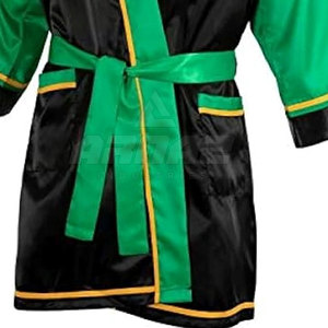 Bata de boxeo profesional con nombre personalizado opcional Bata de boxeo con material de satén ligero - Product Image 5