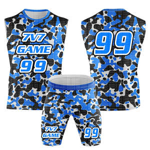 Uniformes de Fútbol Americano de Bandera 7v7 Personalizados de la Mejor Calidad, Uniformes de Equipo de Fútbol Americano de Bandera para Niñas - Product Image 1