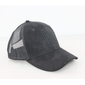 Vente en gros de chapeaux de camionneur avec logo Design You Chapeaux de camionneur 6 panneaux Casquettes en maille Broderie personnalisée Chapeaux Tucker noirs de haute qualité - Product Image 6