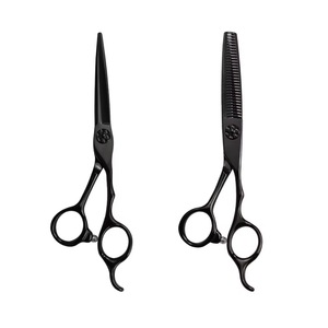 6-Inch 440c Steel <b>Barber</b> Scissors Shears <b>Set</b> Hair Cutting Straight Blade for Salon & Home Use Beauty Tool - Product Image 1