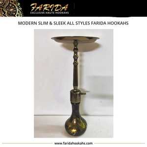 Farida hookahs ดีไซน์เรียบหรูแบบบางดีไซน์สวยงามเคลือบด้วยทองเหลืองผู้ผลิตโดยตรง - Product Image 5