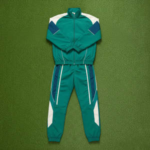 Ensemble de survêtement pour femme avec design à blocs de couleur, broderie, deux pièces, pantalon de survêtement et sweat-shirt, ensemble de jogging - Product Image 3