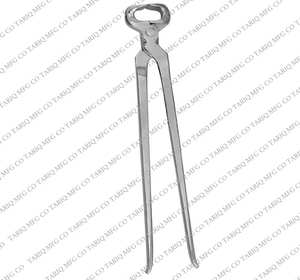 TARIQ MFG CO Pince à sabot en acier inoxydable de haute qualité Outil de maréchal-ferrant réutilisable pour les soins de coupe de sabot de cheval CE ISO certifié UE - Product Image 6