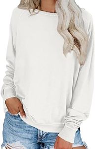 Sudaderas y camisetas finas de manga larga con cuello redondo, lisas y teñidas, informales, para mujer 2026 - Product Image 2
