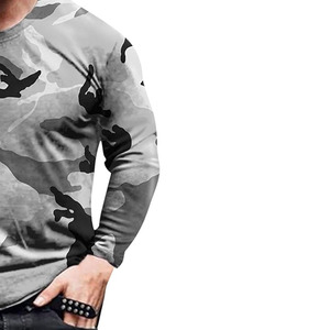 Camiseta Deportiva de Manga Larga para Hombre, Tejido de Poliéster, Talla Grande, Transpirable, de Secado Rápido y Ecológica - Product Image 5