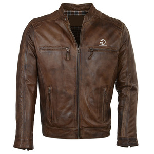 Chaqueta de cuero genuino para hombres con estilo con manga larga Último diseño Alta calidad Mejor estilo popular Nueva condición - Product Image 1