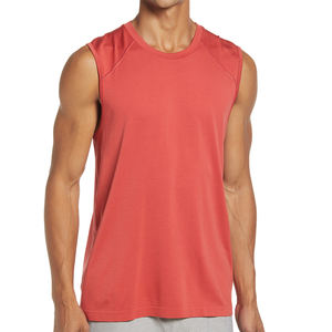 Camiseta de algodón 100% sin mangas para hombre, chaleco de viaje con logotipo personalizado liso, ropa deportiva de entrenamiento, camisetas sin mangas para gimnasio - Product Image 6