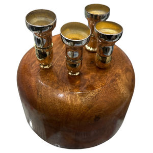 Jewish Menorah Brass Tealight <b>Candle</b> Holder Cups-Home Decoration for Birthday & Valentine's Day Handmade Durable - Product Image 4