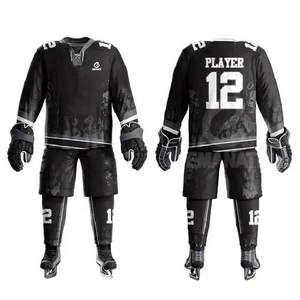 Nuevos Uniformes Deportivos Personalizables, Conjunto de Jersey de Hockey sobre Hielo con Nombre del Equipo Incluido, 100% Poliéster Impreso - Product Image 1