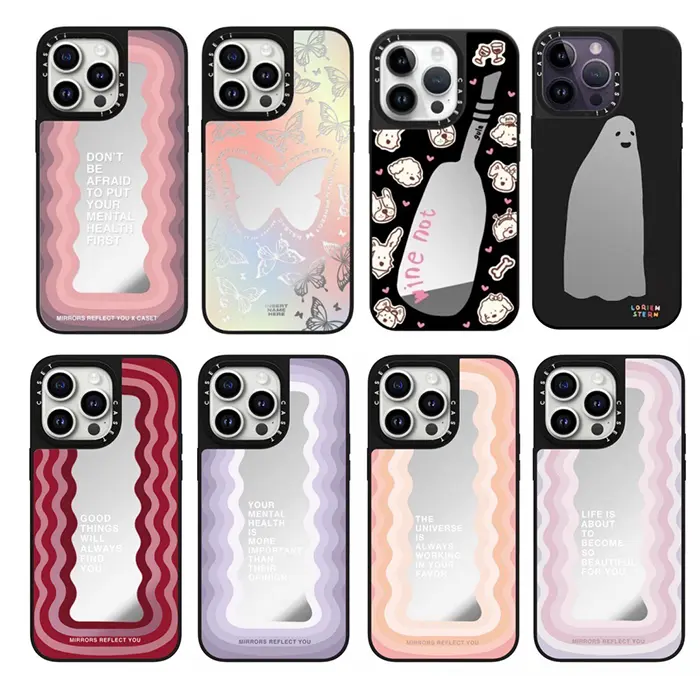 Spot wholesale 2024 new with logo Designer Mirror fashion cute waterproof phone case for all types of phone