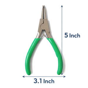 Pince à ouvrir les anneaux en acier inoxydable de 5 pouces pour la fabrication de bijoux |   Outil pour boucler les fils à extrémité ronde |   Poignée antidérapante - Product Image 4