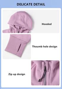 Pull-over long pour femmes personnalisé de la meilleure qualité Sweat-shirt à capuche XS Haut court en coton uni Style d'hiver Concevez votre propre - Product Image 5