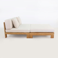 Chaise longue en teck personnalisée Arjuna, pliable, mobilier de luxe pour l'extérieur, jardin, piscine, villa, transat, hôtel, salon