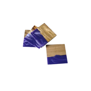 Haute Qualité À La Main En Bois Résine Vaisselle Tasse À Thé Tapis Tampons Vaisselle Standard En Gros Boisson Coaster Prix - Product Image 5