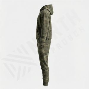 Chándales Deportivos Casuales Personalizados de Alta Calidad para Hombre, 100% Algodón, Cuello con Capucha, Transpirables, Corte Regular - Product Image 3