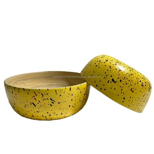 Directo de fábrica al por mayor Asia Hathai marca bambú Bowl Set logotipo personalizado Vintage Venta caliente laca Vietnam hecho Coco - Product Image 2