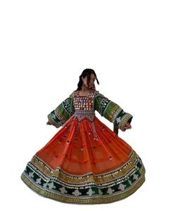 Superb Quality Modern Banjara Tribal Ethnic Vintage Lace <b>Floor</b>-Length A-Line Afghan/Pakistan Kuchi Party Traditional Dress - Product Image 1