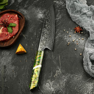 Venta al por mayor personalizado de alta calidad OEM ODM servicio profesional hecho a mano cocina Chef cuchillo de acero inoxidable con cubierta de cuero - Product Image 2
