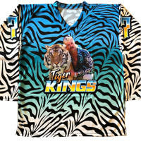 Maillots de hockey sur glace unisexe à col en V des Canadiens de Montréal, sublimation, design personnalisé drapeau du Canada, évacuation de l'humidité, extensible dans quatre directions - Vente chaude