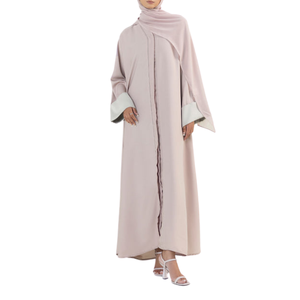 เดรสอาบายาสำหรับผู้หญิง2024แขนยาวผ้าโพลีเอสเตอร์ขนาดใหญ่พิเศษสำหรับมุสลิมแบบดั้งเดิม - Product Image 2