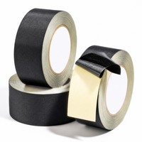 Ruban en tissu acétate noir pour isolation électrique et masquage de circuits imprimés, adhésif acrylique
