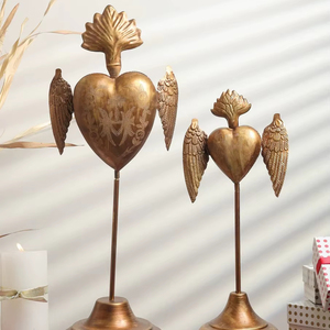 Trendy Metal <b>Desk</b> Accent Sculptural Figurine For Home Library Office <b>Shelf</b> Artistic Centerpiece Statement Object - Product Image 1