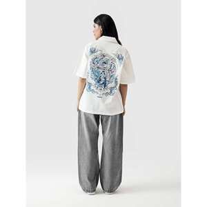 Camisa Cubana Informal para Hombre Geto Jujutsu Kaisen, 100% Algodón Popelina, Transpirable y Antiarrugas, Talla XL-6XL para Otoño - Product Image 3